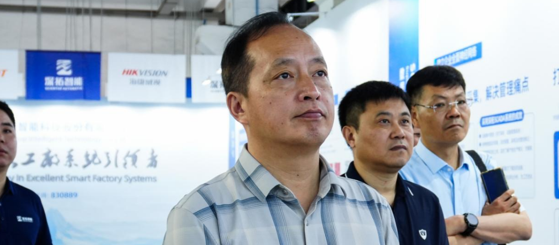 探討產業合作，江蘇省淮安市淮安區水利局來深拓智能考察交流